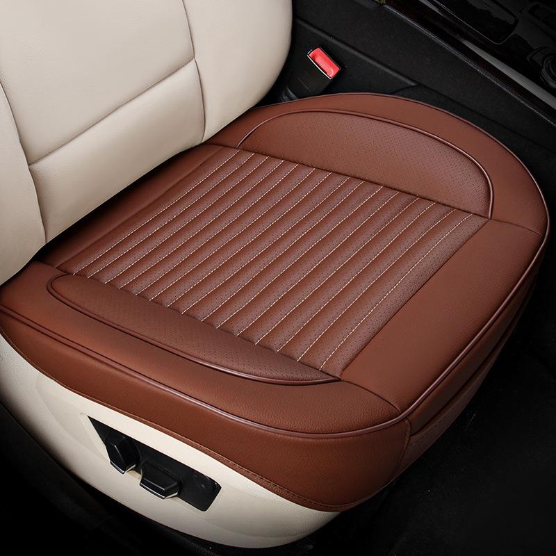 Leather Universal Car Seat Cushion, Breathable and Full Surround Design for All Seasons.