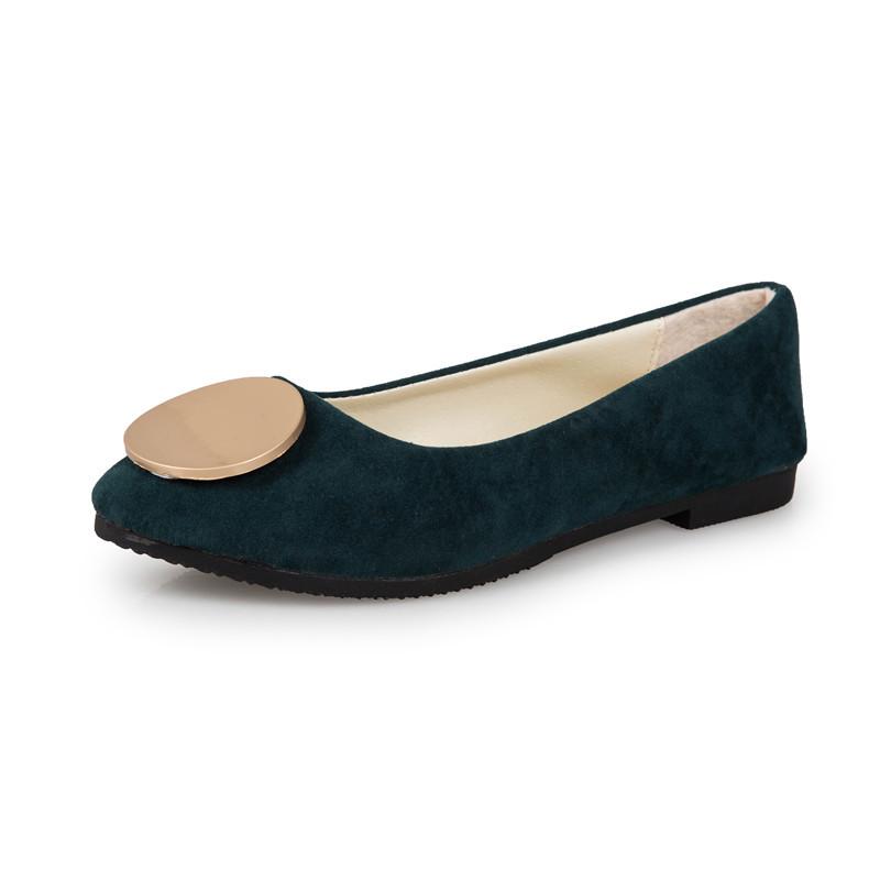 Dámské Dívčí Pevné Velké Velikost Slip On Ploché Mělké Pohodlné Ležérní Single Boty