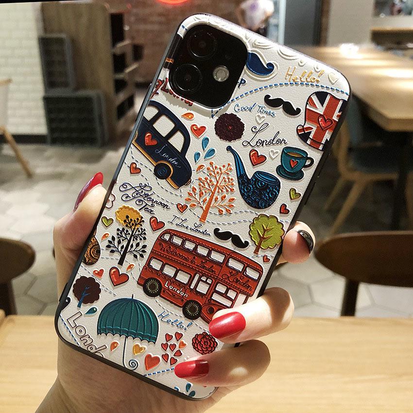 3D Relief Phone Case For Poco M3 Pro 5G case Floral Silicon Cover for Xiaomi Poco M3 Pro 5G Case Fundas Coque PocoM3 M 3 Pro NFC