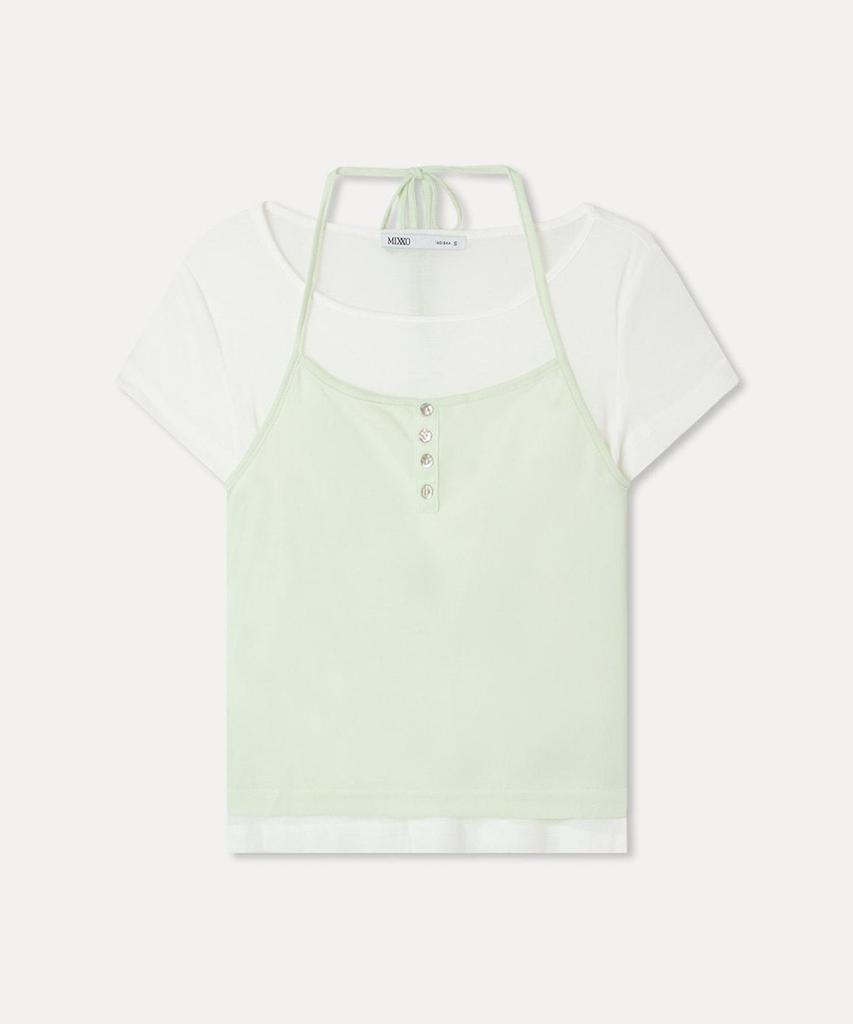 MIXXO Halter Layered T-Shirt Re Lwg511A_Miwhwg84Qa