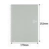 KOKUYO Notizblock Soft Ring 80 Blatt Semi-B5 Graph liniert S-SV308S5-C Silber