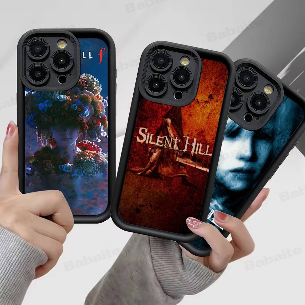 Silent H-Hill Horror Game Phone Case For IPhone 17 16 15 13 11 12 14 Pro Max Plus Silicone Cover Shell