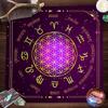 Tarotová obrus Mandala Kvet života Altarová utierka Na veštenie Meditačný kruh Galaxia Tarotová podložka Podložka na duchovné karty orákula