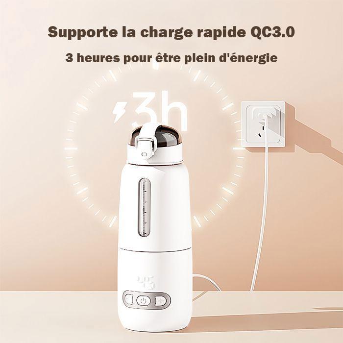 Portable Nomad Bottle Warmer, Removable Glass Part, Food-grade Shell, Overheating Protection, 316 Steel Tank