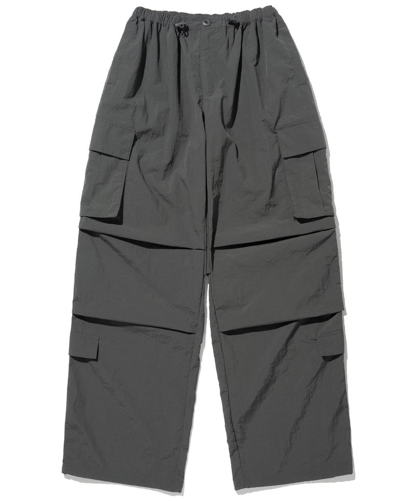NOT4NERD W Parachute Nylon Cargo Pants - Charcoal