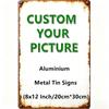 Custom Personalized Photo Metal Sign 8x12 Inch Wall Decor Gift