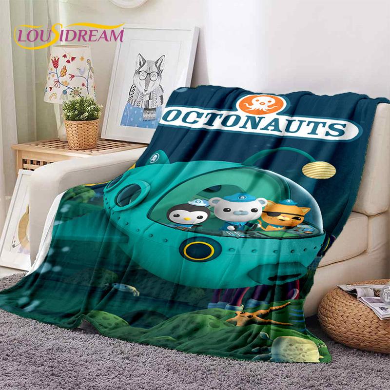 Die Octonauts Barnacles Niedliche Cartoon Weiche Decken, Warm Halten Flanell Überwurfdecke für Picknick Betten Sofa Zuhause Schlafzimmer Geschenke Kinder