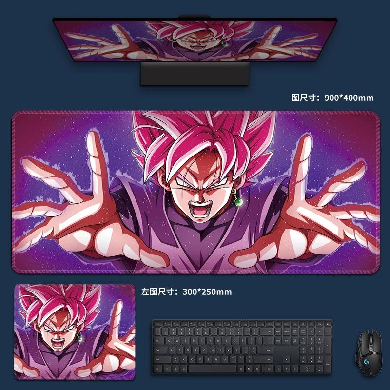 Suport pentru mouse din piele PU creativ, supradimensionat, Dragon Ball, suport pentru tastatură de computer, Son Goku, animație, băieți, suport pentru mouse anti-alunecare, joc, e-sports, covoraș special pentru masă