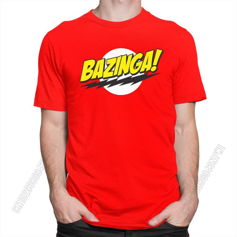 The Big Bang Theory Bazinga T Shirt Men Handsome T-Shirt Geek Tbbt Tee Tops Merch Gift