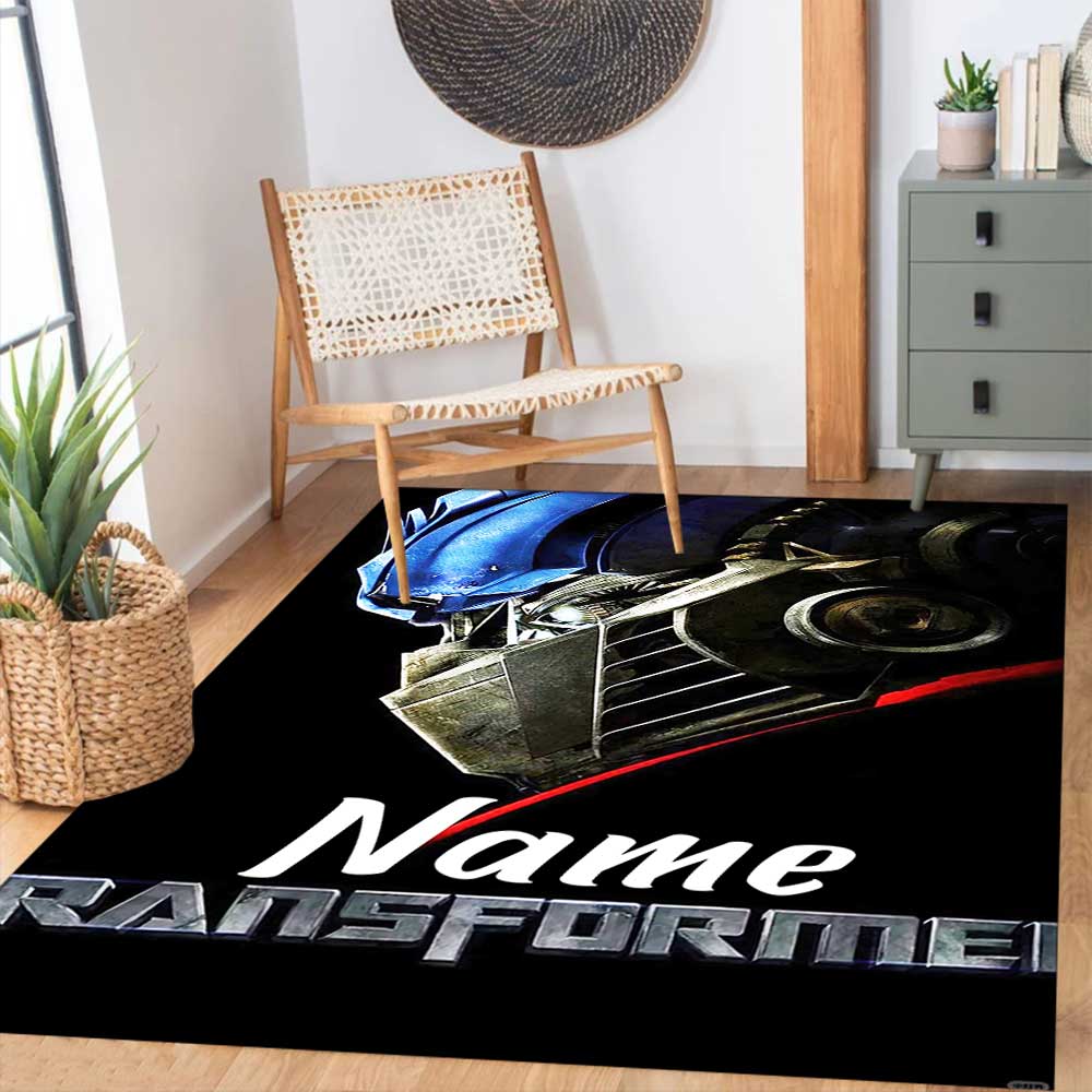 Love Transformers (20) Customize Your Name Rug, Office Chair Cushion, Home Bedroom Living Room Gift.
