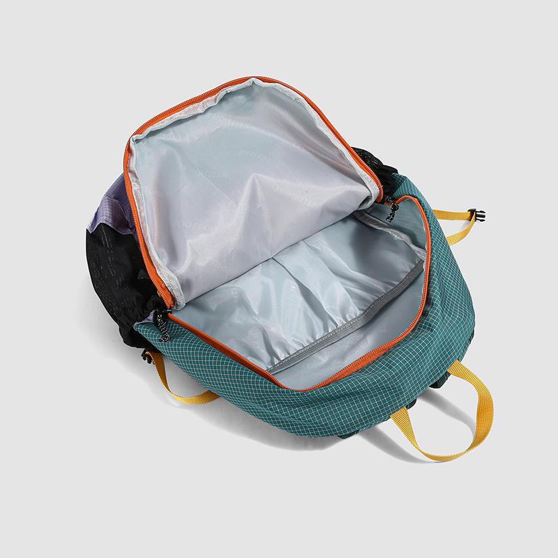 Compact Outdoor Backpack with Mesh Front Pocket and Multiple Storage Compartments for Hiking and Travel