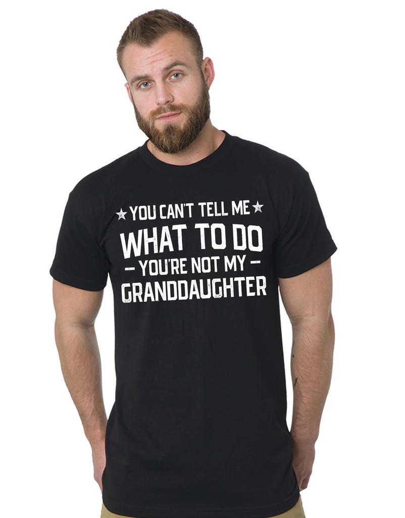 Herren Papa Opa T-Shirt Herren Damen T-Shirts Oberteil Großvater Geschenk T-Shirt du kannst mir nicht sagen, was ich tun soll T-Shirt