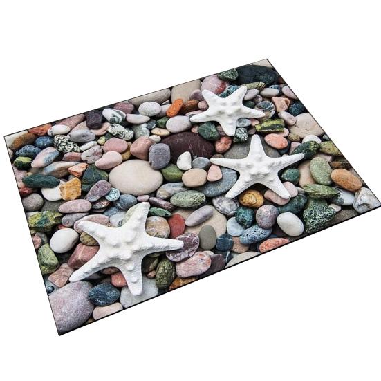 Floor Mat Anti-Slip Bathroom Mat with Rough Surface Rubber Dot Backing Soft Touch Diatom Mud Quick Drying Drainage Holes Bathroom Mat