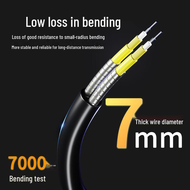 Outdoor Armored Single-Mode ST-ST Fiber Optic Patch Cable