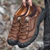 Men's Shoes Spring New High Quality Casual Hiking Luxury Sneakers Men Genuine Leather Outdoor Climbing Trekking Footwear Male
