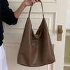Soft Leather Large-capacity Underarm Bag A Versatile Single-shoulder Tote Bag for A Laid-back Commuting Style