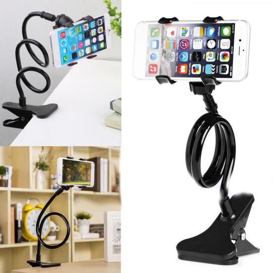 Soporte para teléfono con Clip de escritorio para cama perezosa Universal con brazo Flexible de 360 grados