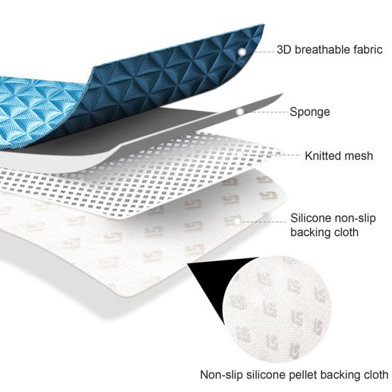 Car Seat Cushion Breathable Non-slip Square 3D Raised Point Four Seasons Universal Comfortable Sitting Solid Color Auto Interior Front Seat Mat Car