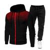 Costum Fitness Casual Sporturi De Iarnă pentru bărbați, cu buline, hanorac și pantaloni