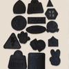 Clothes Repair Washable Patch Self Adhesive Black Patches For Down Jackets Pants T-shirt Traceless Embroidered Fabric Patch