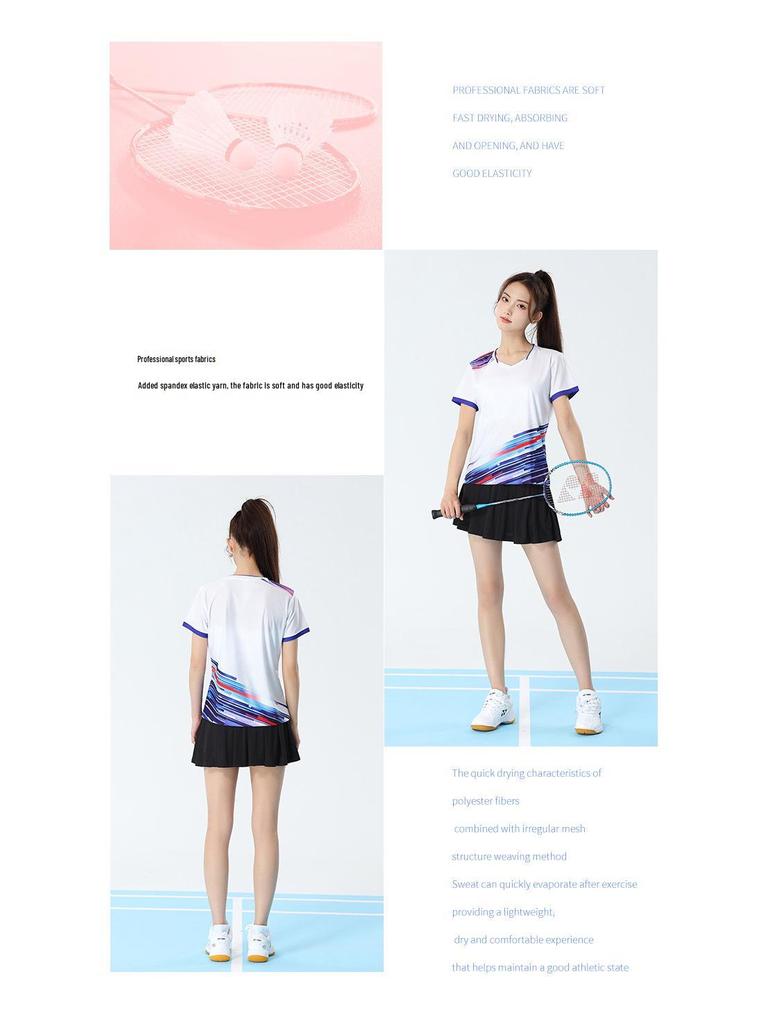 Herren & Damen Schnelltrocknendes Atmungsaktives Badminton & Tennis Sportbekleidungsset