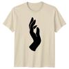 Abstract Hand Gesture Modern Minimalist T-Shirt Minimalist Hand Silhouette