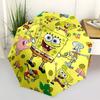 1pc SpongeBob SquarePants Automatic Opening Umbrella with Portable Tri-Fold Design, 8-Rib Iron Frame, Outdoor for Fans, Travelers, Daily Use, Gift Ide