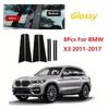 Glanzend Piano Zwart Raamstijlen 8 Stuks Auto Raam Decoratie Sierlijsten Cover voor BMW X3 F25 2011-2017 Accessoires Auto Exterieur Onderdelen