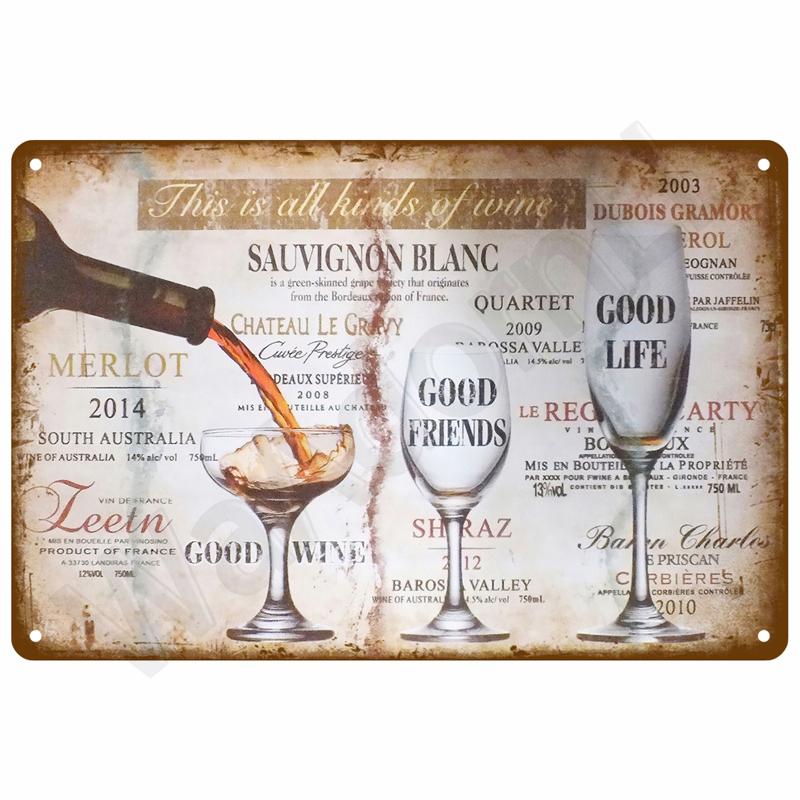 Vintage Tin Sign Home Decor Items Wall Decor Art Wall Mural Room Decoration Items Decor Men Retro Metal Sign Plate Bar Posters