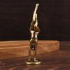 Handstand Yoga Goddess Brass Statue Spiritual Artisan Craft for Meditation Zen Home Office Decor Unique Gift