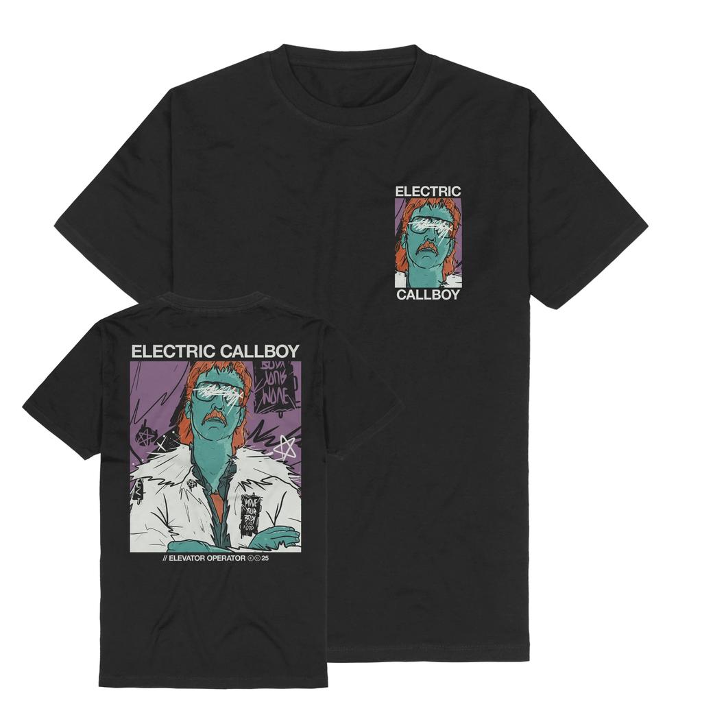 2025 Maglietta Regular Casco Electric Callboy Stampa Moda Top T-shirt Estate Nuovo Leggero e Sottile Top da Uomo da Donna Maniche Corte#Colore