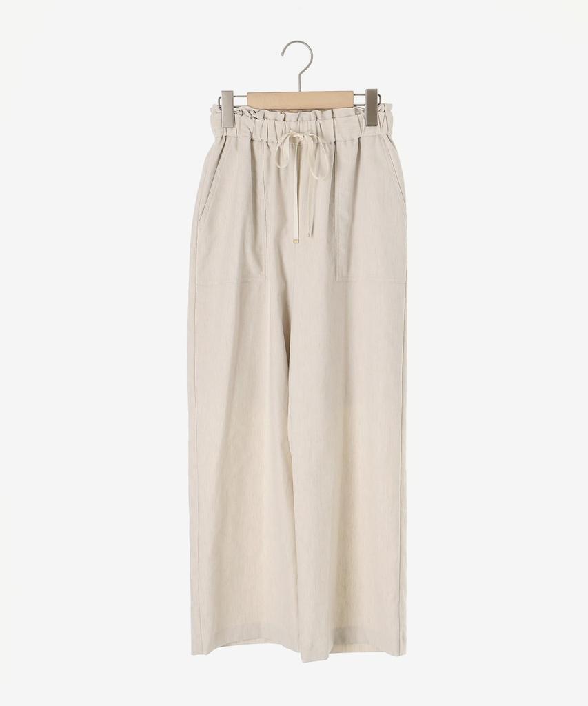 Le Coeur Blanc Athletic Easy Wide Pants Hand Size 3043054503 II, Washable, 36, Mint,