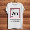 Ah The EleUnisext of Surprise Funny Geek TshirtUnisex Homme White Short Sleeve Casual TShirtUnisex Streetwear Teebreathable Print