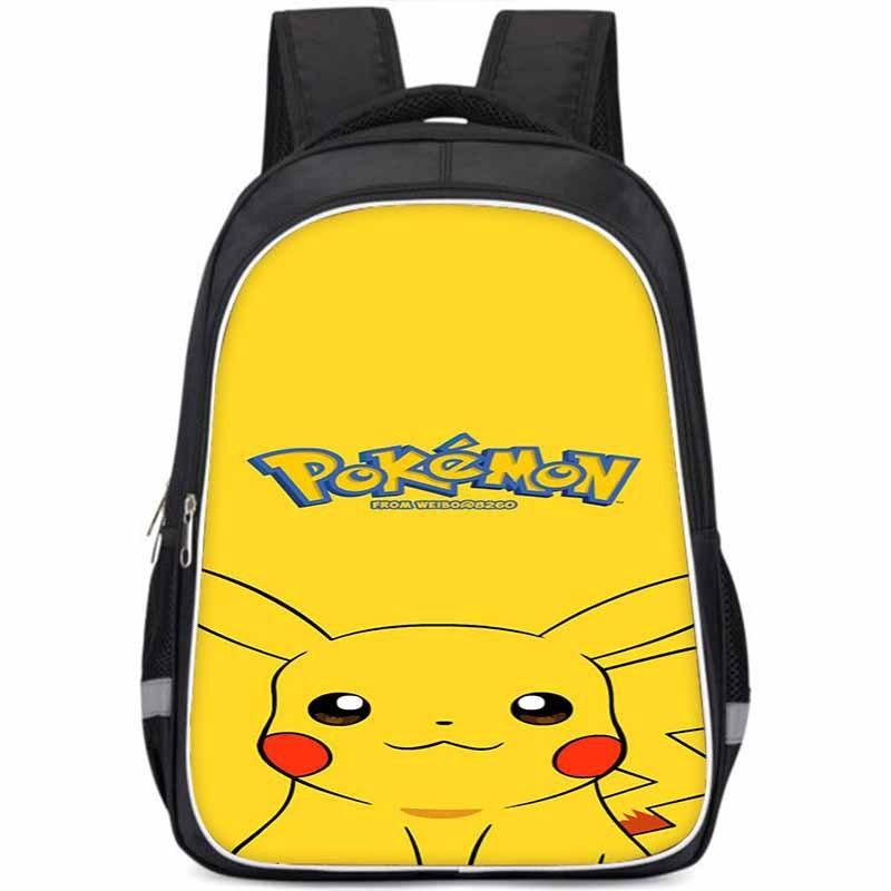 Zaino per Bambini Pikachu Grande Capacità Leggero 3D in Tessuto Oxford Per la Scuola