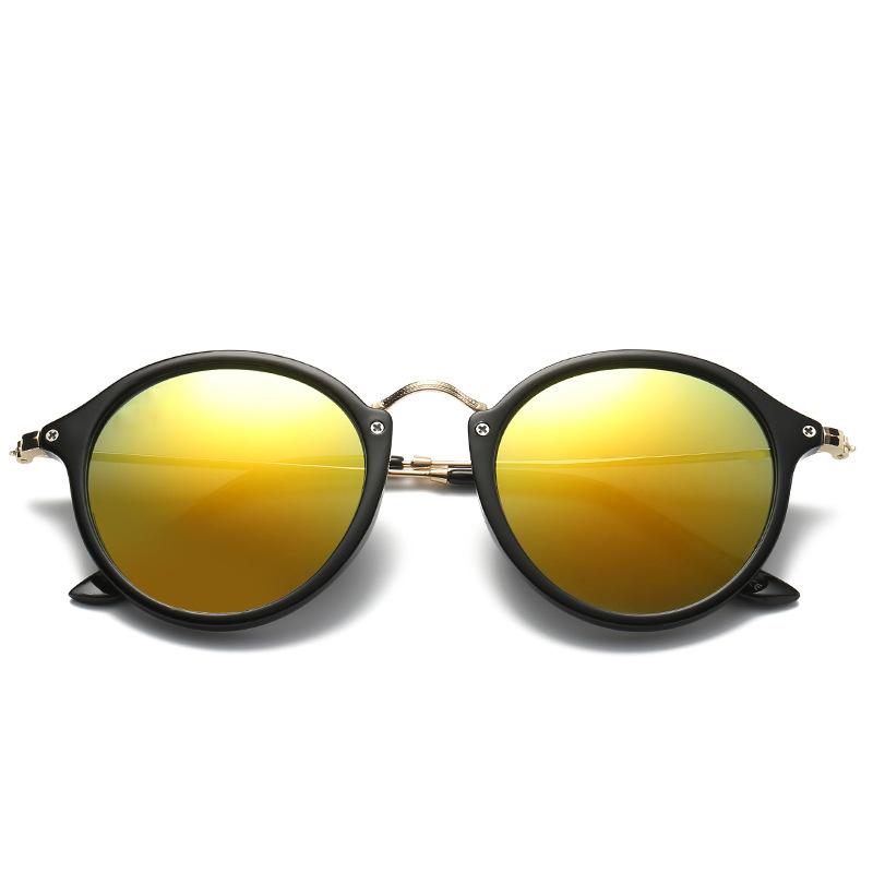 Fashion Round Metal Frame Mirror Sunglasses Women Men Retro Brand Designer Sunglasses Trending UV4 Gafas De Sol Mujer