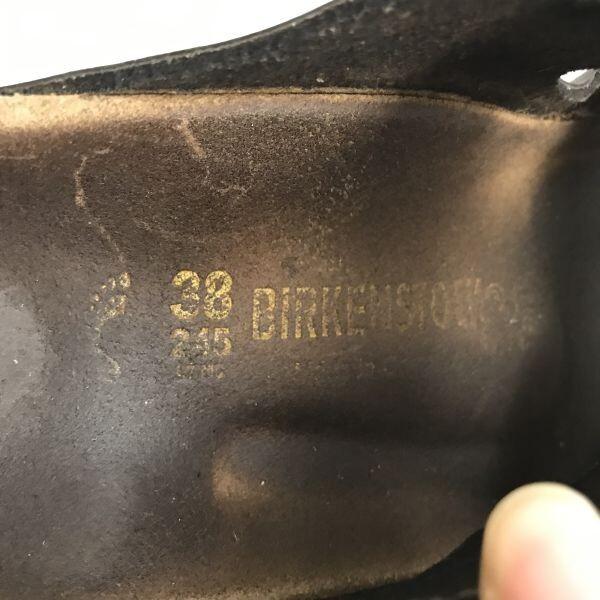 Birkenstock Arizona Flache Ledersandalen 24.5 Größe 38 Schwarz Hergestellt in Deutschland Schuhe Turnschuhe(GEBRAUCHT)