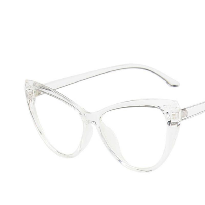 Retra Cat Eye Frame Clear Lens Eyeglasses Simple Myopia Nerd Spectacles Degree -0.5 -1.0 -2.0 -3.0 -4.0 to -6.0