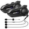 JESIMAIK R18Lite Motorcycle Intercom (Recommended by Masayuki Aikyō) 2-Person Simultaneous Communication, 6-Device Connection, FM Radio, Music Sharing