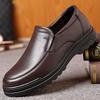 Mode 2025Vintage Herrläderskor Herrklingskor Slip-on Business Casual Skor Klassiska Mjuka Läder Hombre Andningsbara Herrplatta Skor