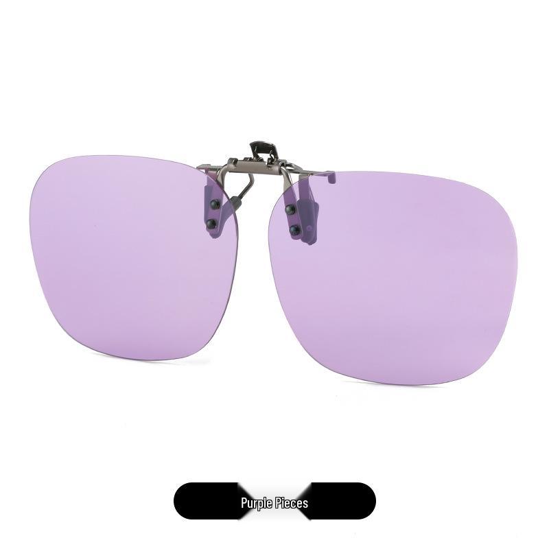 2025 Polarized Rimless Polygonal Clip-on Sunglasses for Day/Night Outdoor, Fishing, and Driving