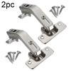 2pcs Corner Cabinet Door Hinges Kitchen Cupboard Combination 135 Degree With Screws Furniture Soft Close Door Hardware