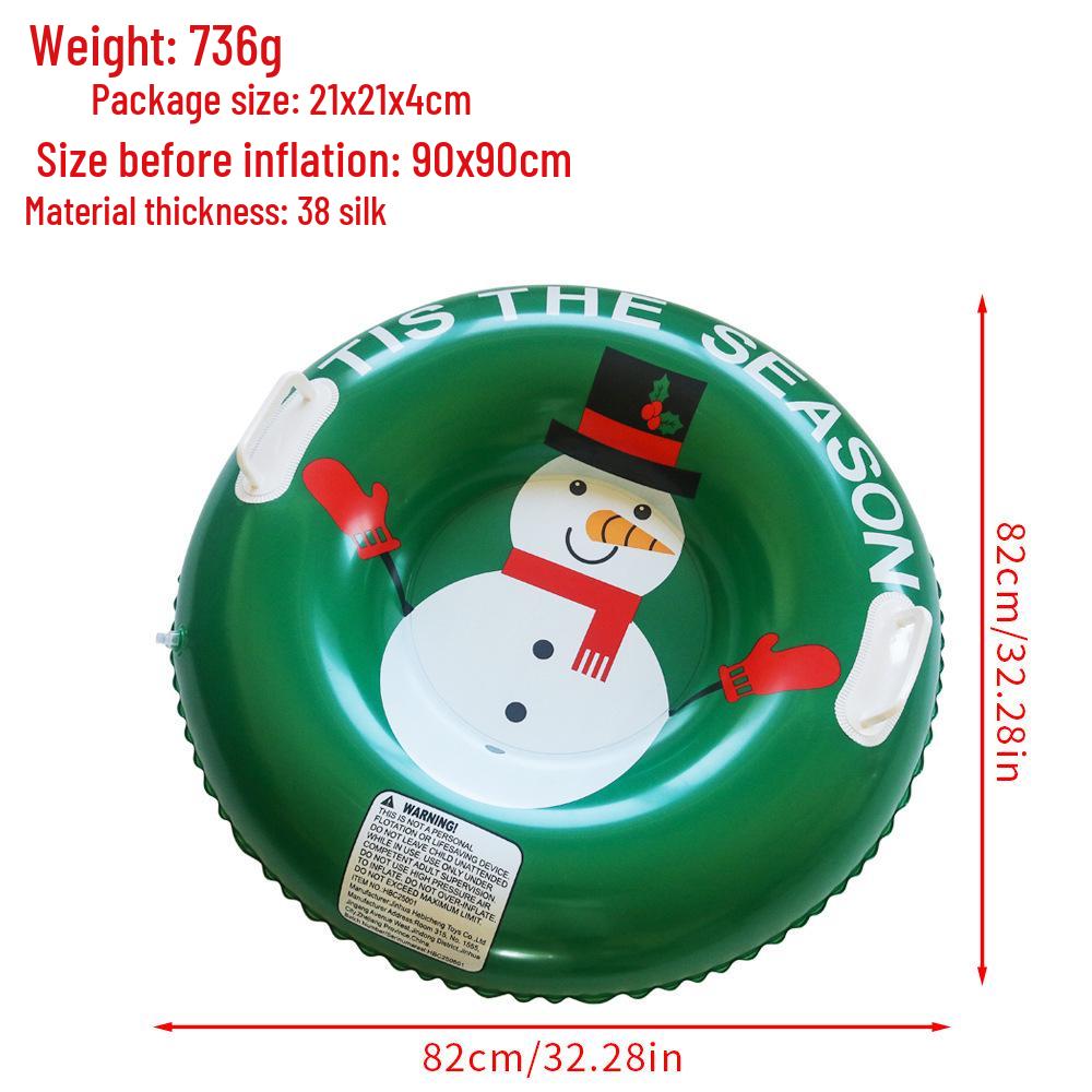 90cm Anti-Rollover Inflatable Ski Ring for Kids – Outdoor, Thickened, Cold-Resistant
