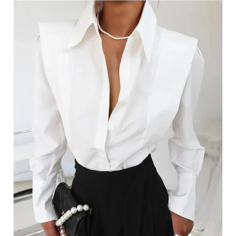 All Seasons Shirt Women's Fashion Elegant Casual Long Sleeve Shirt Tops Holiday Party Tops and Blouses Women Clothes