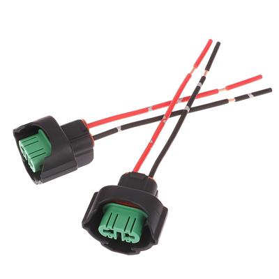 Calm Wish Head Light Coupler Socket Fog Lamp Bulb Relay Harness Female Connector H8 H11 H16 General Purpose 2pcs Set