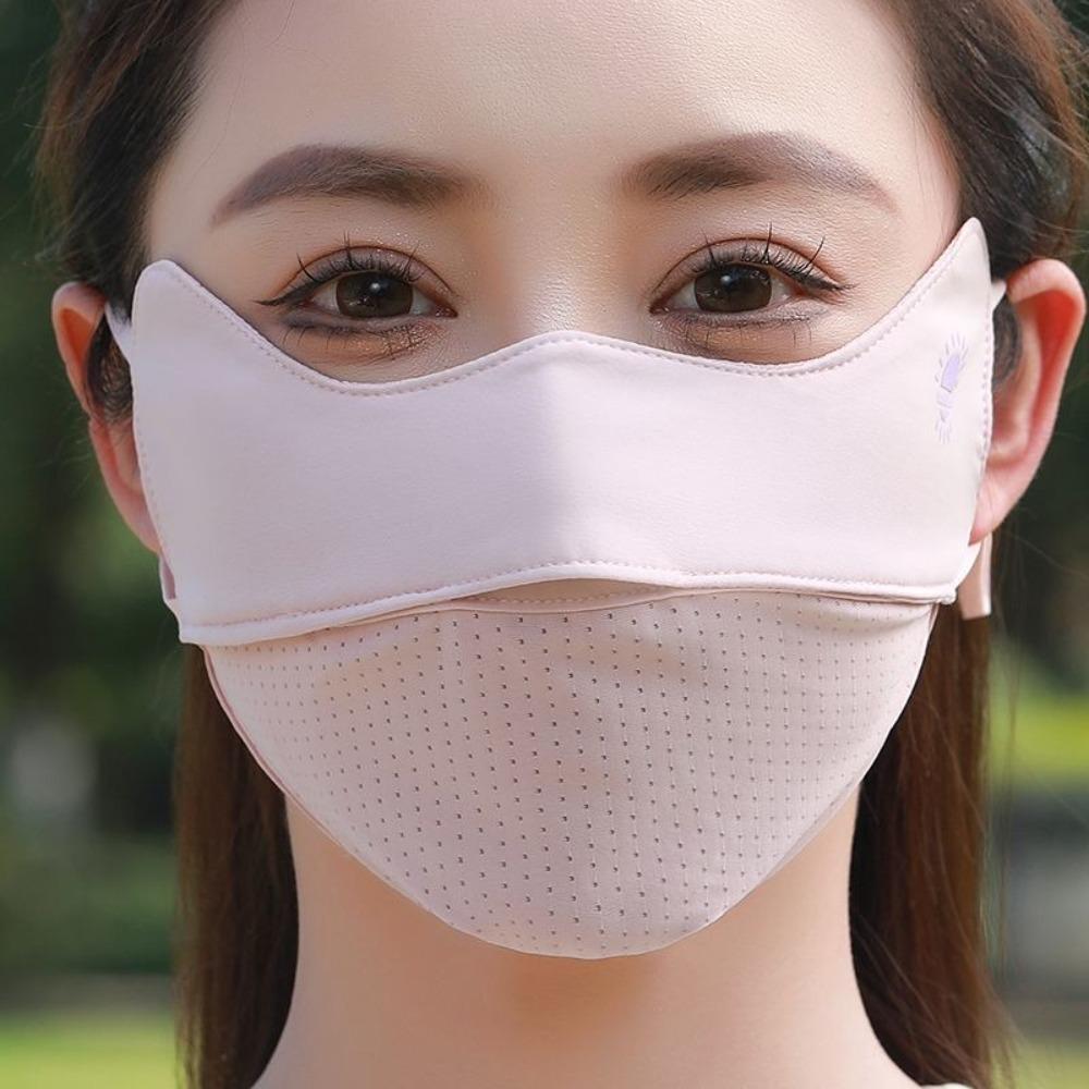 Breathable Ice Silk Mask Washable Riding Face Mask New Face Veil  Outdoor Sports