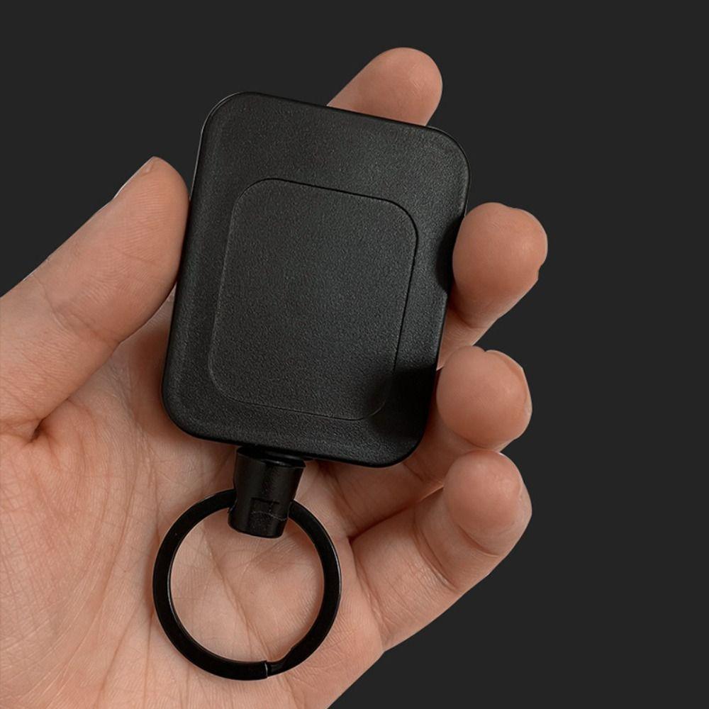 Extendable Easy-to-pull Buckle Anti-theft ID Badge Holder Multitool Retractable Keychain Key Ring