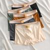 Men's Breathable Comfortable Boxer Briefs, Plus Size, Square Leg Shorts, Youth Style, Thin