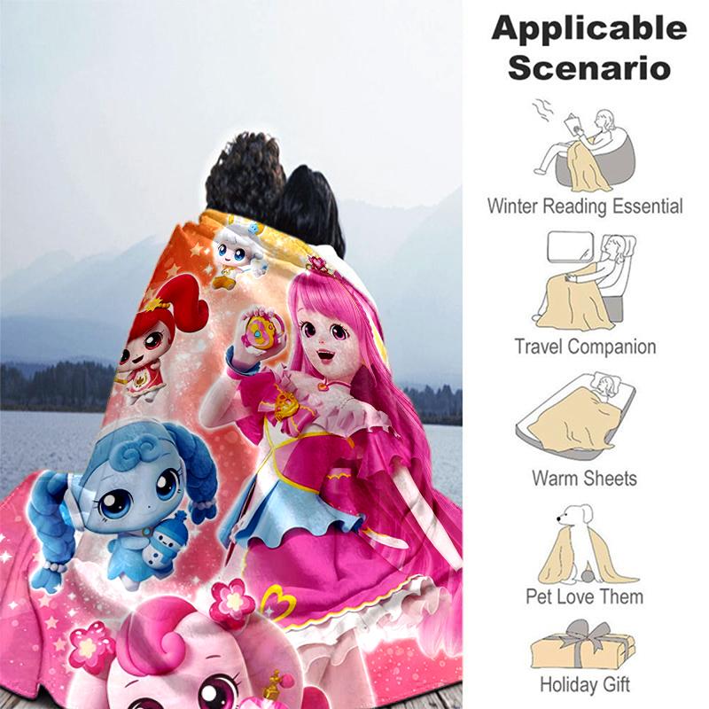 1pc Blanket Catch! Teenieping Print Design, Lightweight Blanket for Sofa, Bed- Soft &Warm, Gift for All Seasons Like Christmas, Halloween