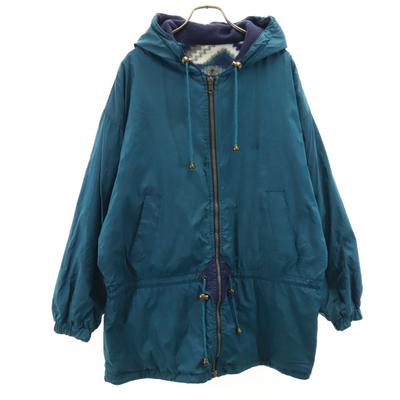 British Mist 90s Old Jacket M Blue Green Reversible Men's Used