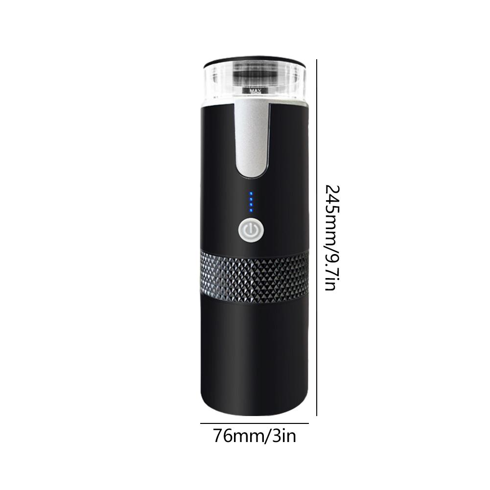 170ML Electric Espresso Machine Portable Ground Coffeer Wireless Compatible with Capsule & Ground Coffee for Home Kitchen Office